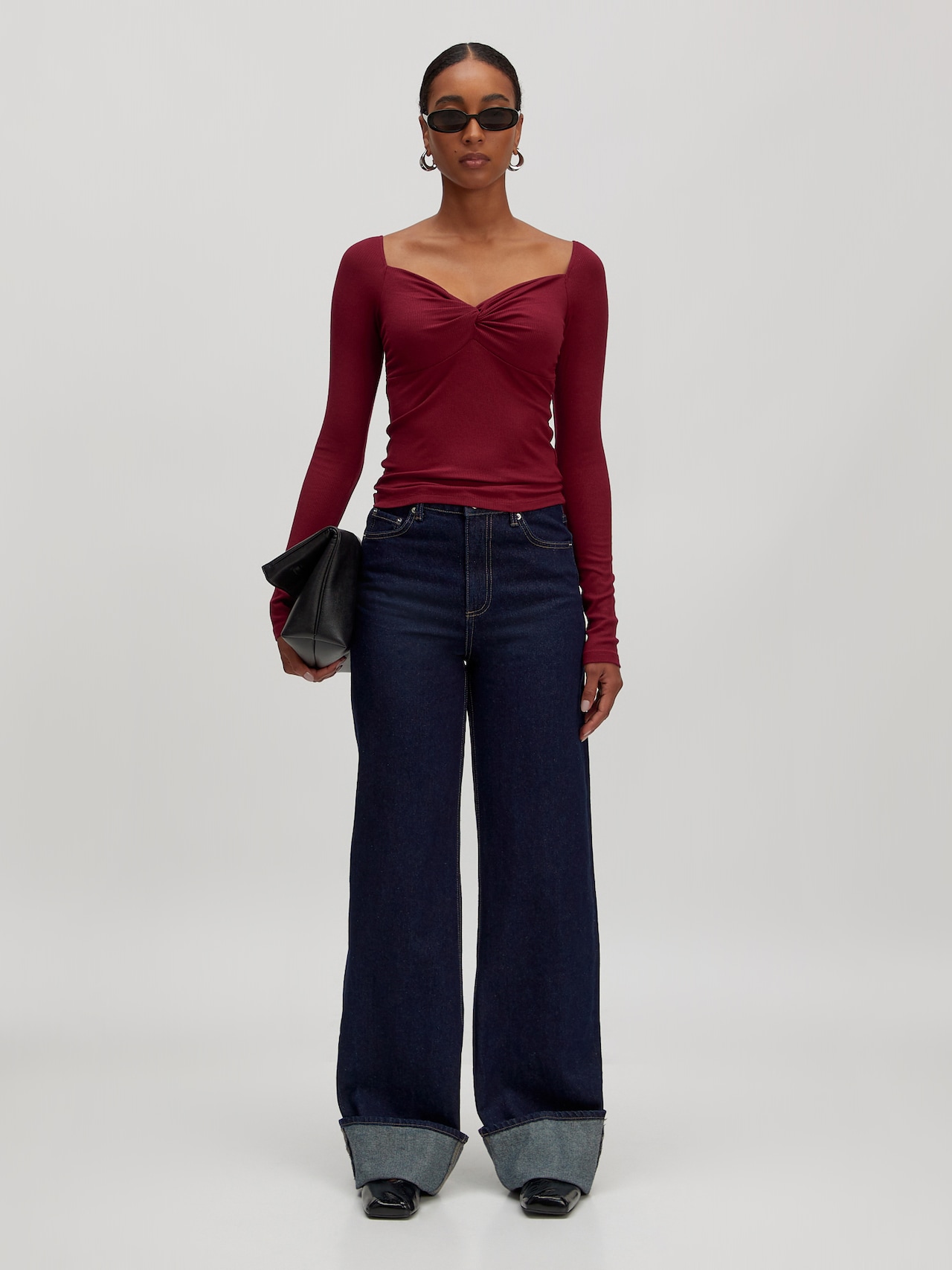 EDITED Producten Shirt 'Loana' Bourgogne