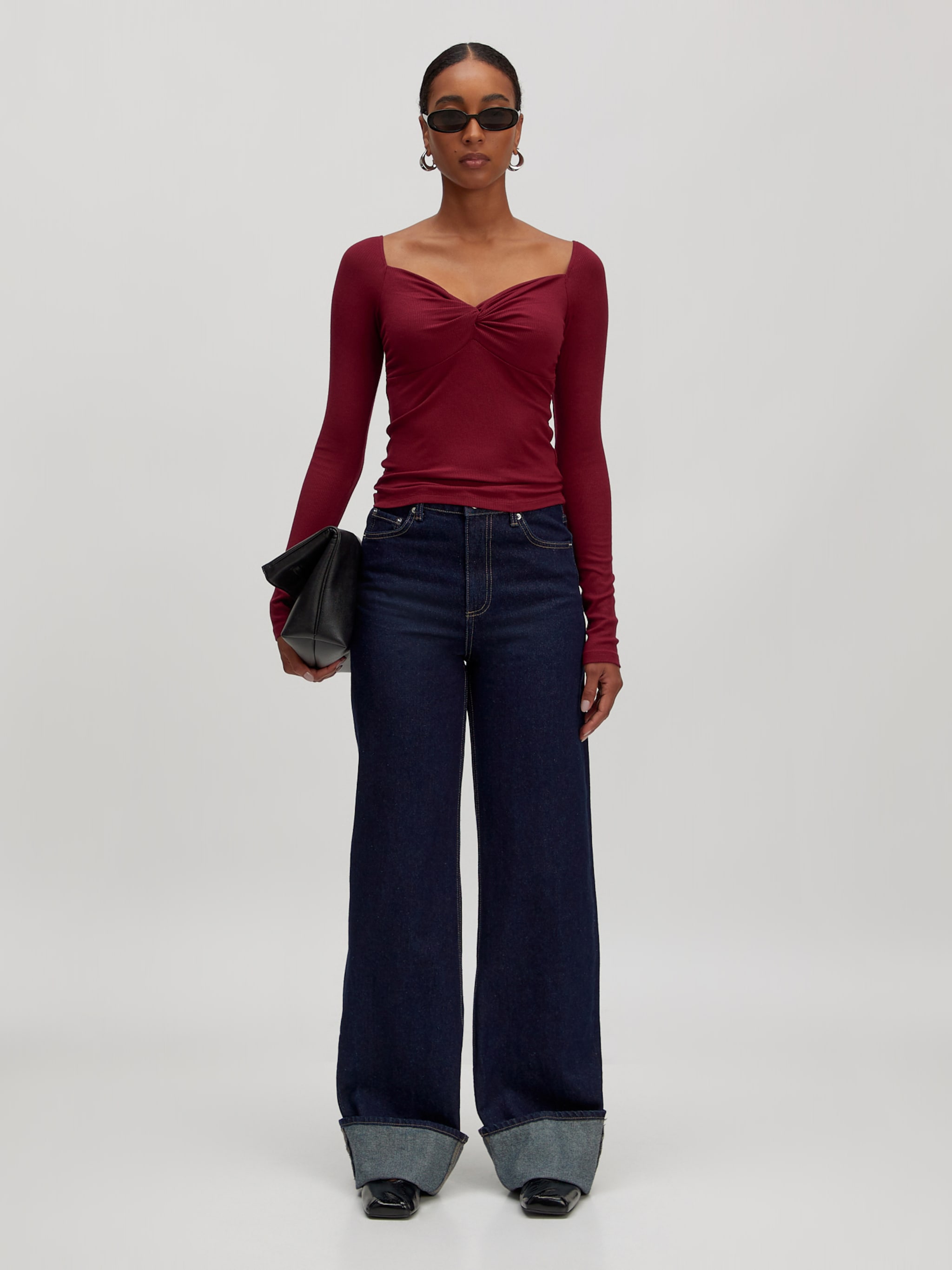 EDITED Producten Shirt 'Loana' Bourgogne