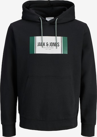 Sweat-shirt 'JJHayato' JACK & JONES en noir : devant