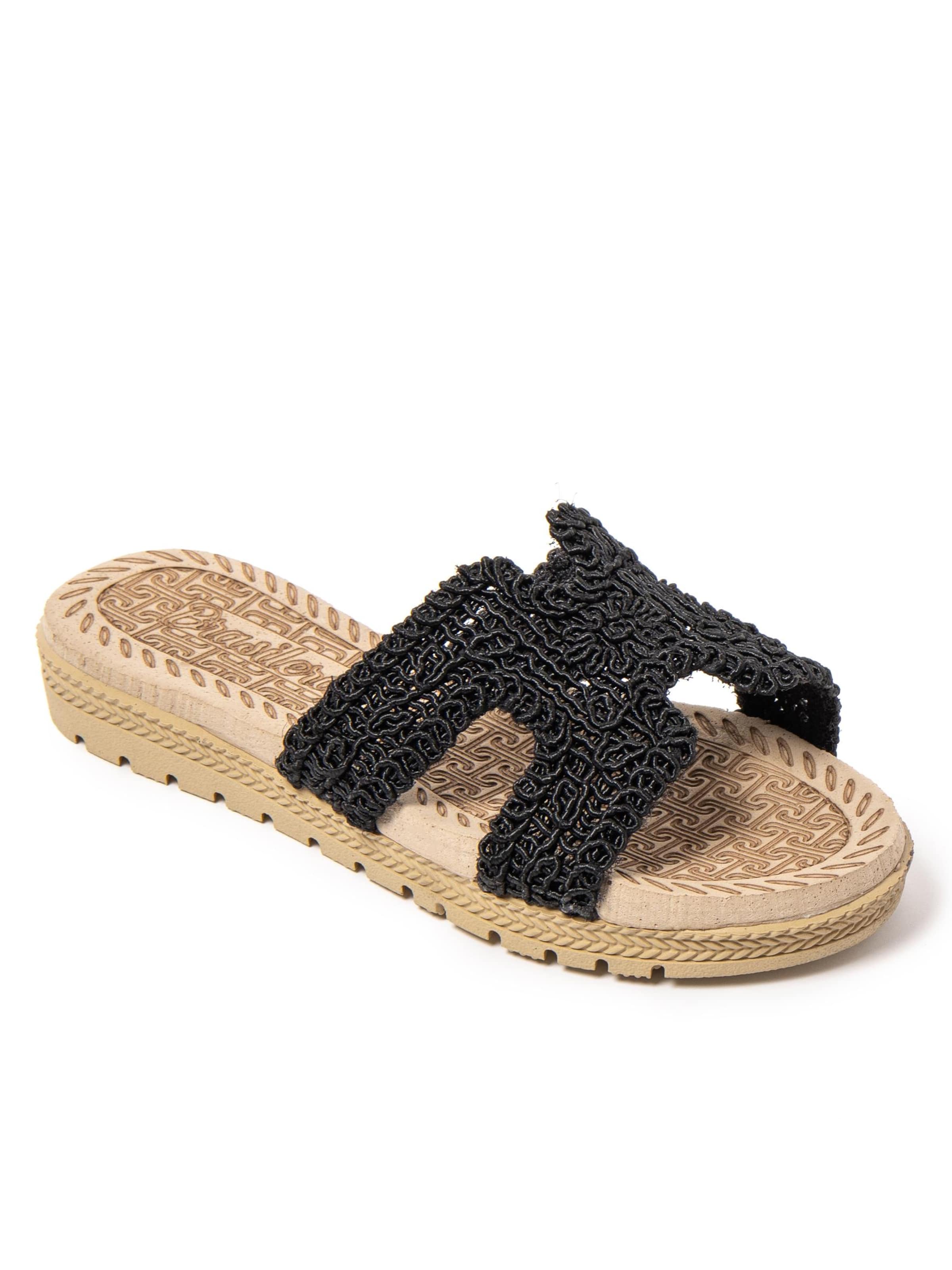 Brasileras Slippers 'Braida' in Black