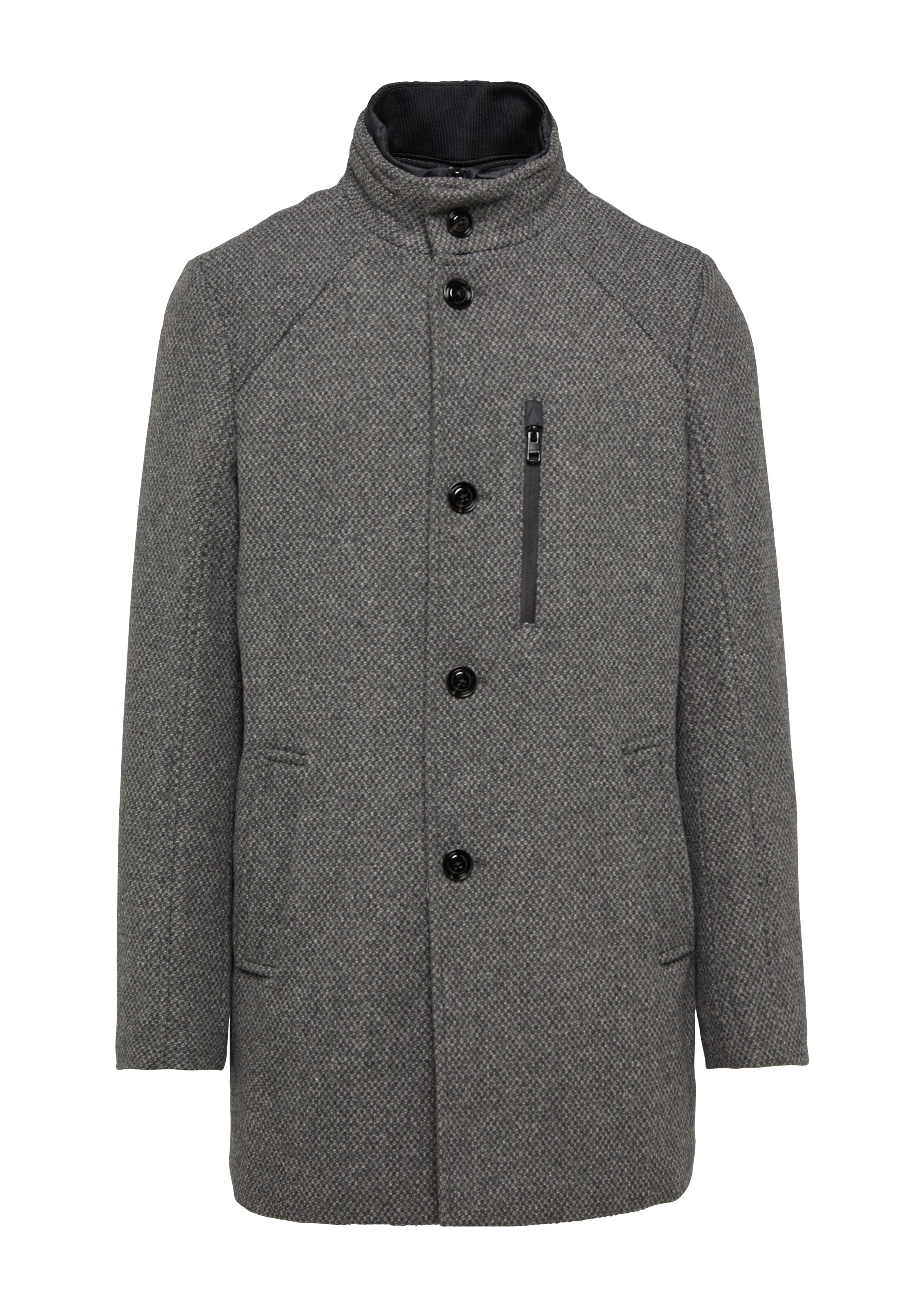 s.Oliver BLACK LABEL Übergangsmantel in Grau: Vorderseite