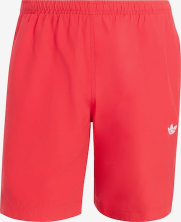 ADIDAS ORIGINALS Badeshorts 'Trefoil Essentials' in Rot: Vorderseite