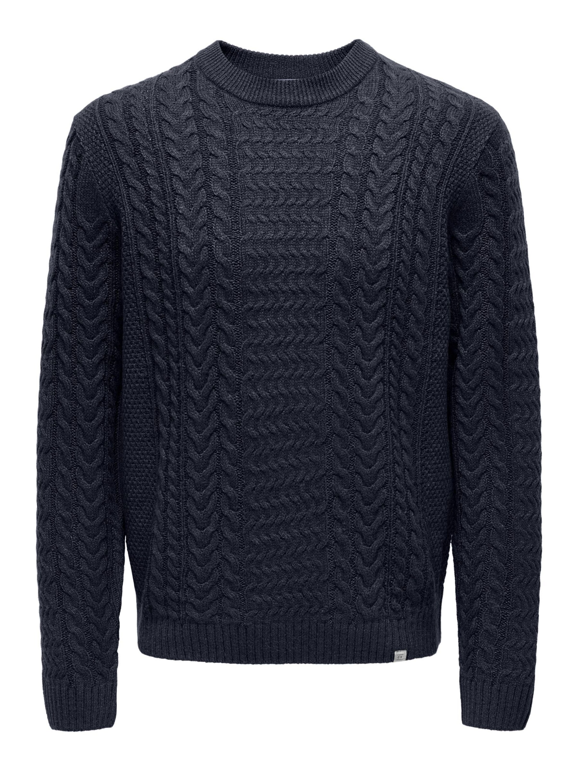 Only & Sons Trui 'FLETCHER' in Blauw: voorkant