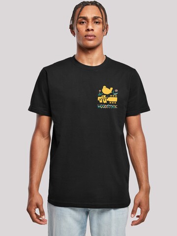 F4NT4STIC Shirt 'Woodstock' in Zwart: voorkant