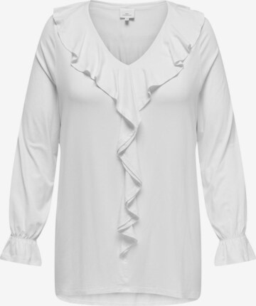 ONLY Carmakoma Blouse in Wit: voorkant