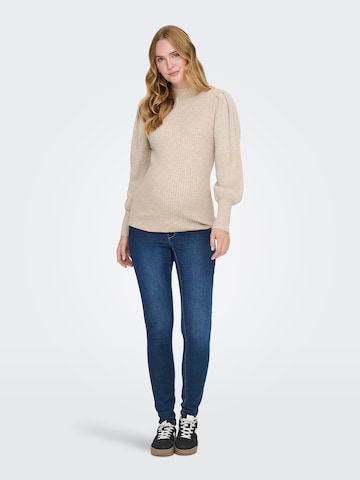 Only Maternity Pulover 'OLMKatia' | rjava barva