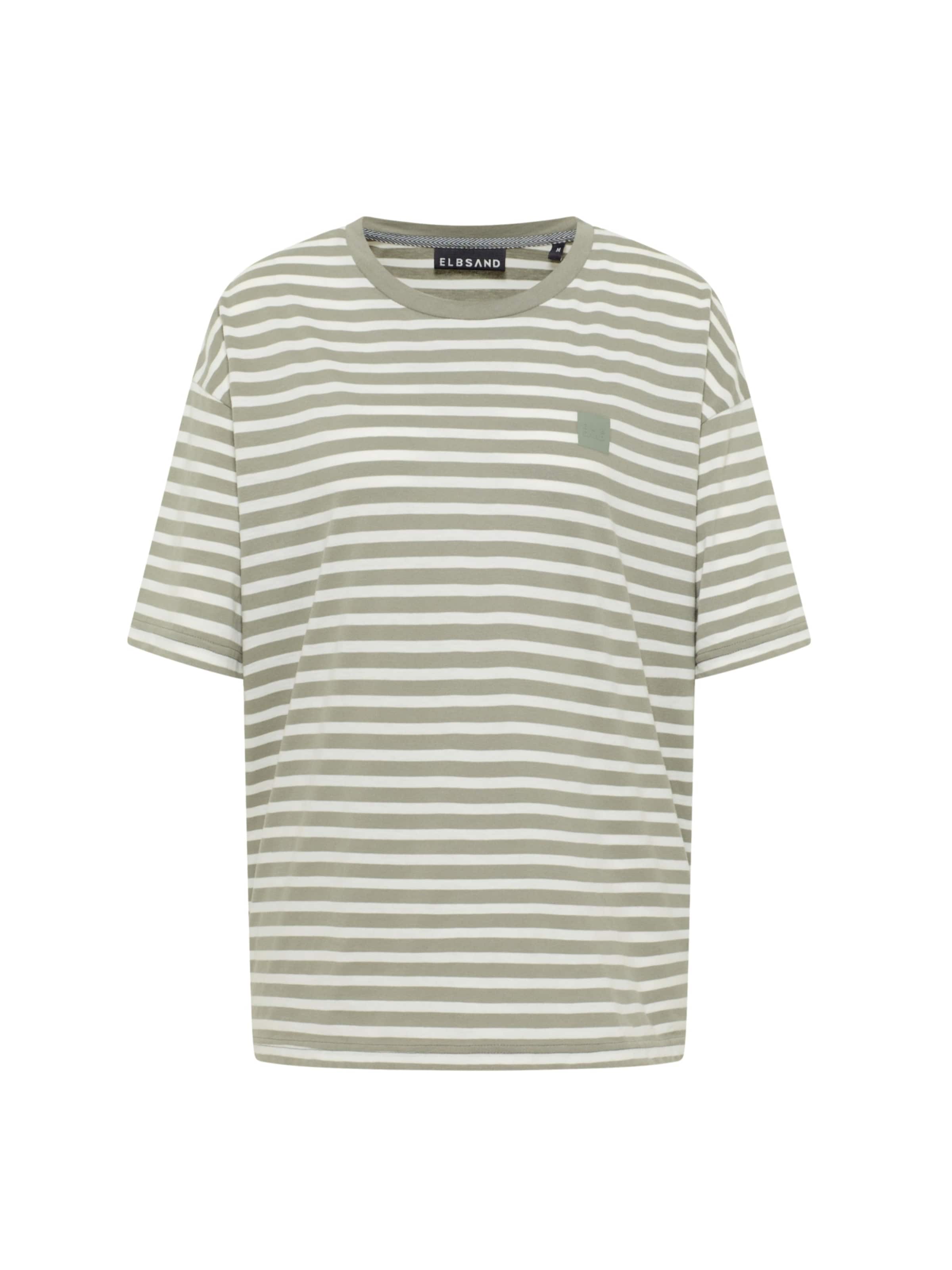 Maglietta 'Kia' Elbsand di colore oliva / bianco, Visualizzazione prodotti