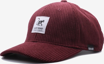 Cappello da baseball sportivo di Surf Monkey in rosso: frontale