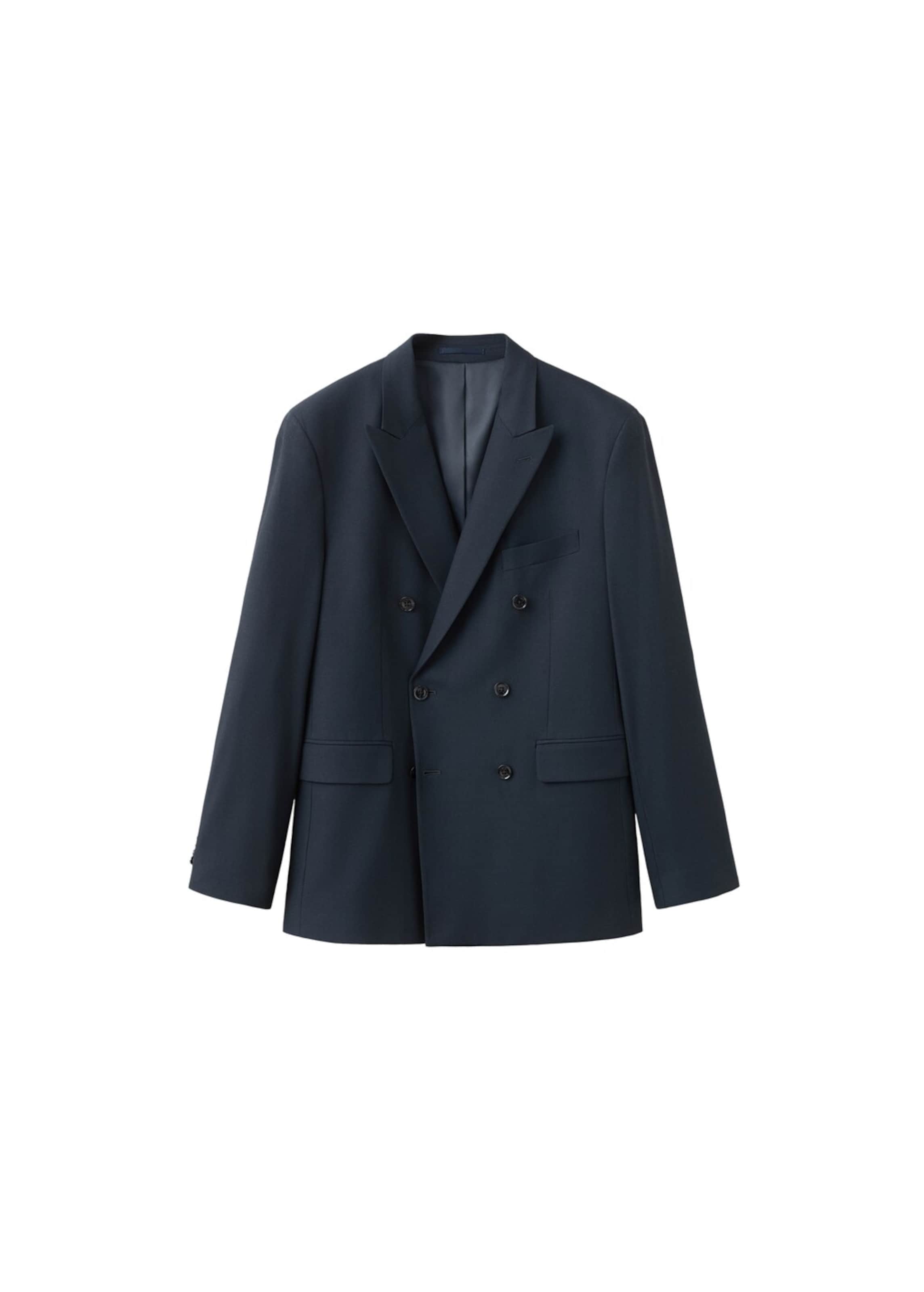 MANGO MAN Slim fit Suit Jacket 'Monaco' in Blue: front