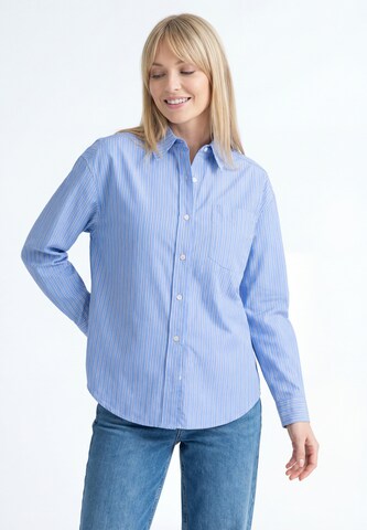 MIMO - Blusa em azul: frente