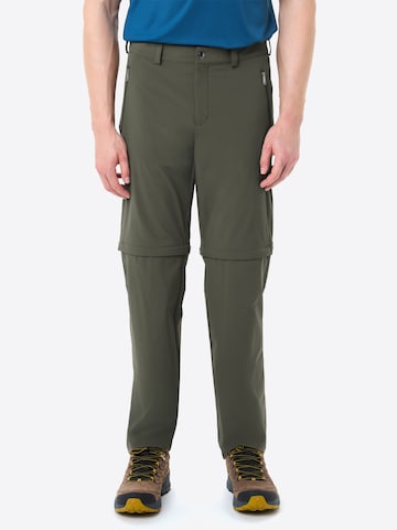VAUDE Regular Outdoor trousers 'Farley' in Green: front