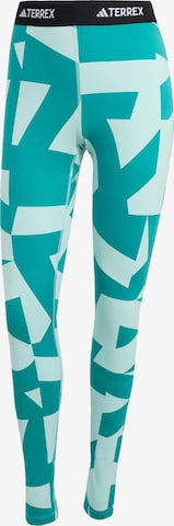 Pantaloncini intimi sportivi 'Multi Synthetic Base Layer' di ADIDAS TERREX in verde: frontale