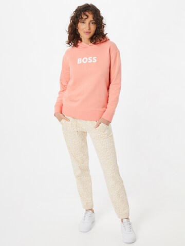 BOSS - Sweatshirt 'Edelight' em vermelho