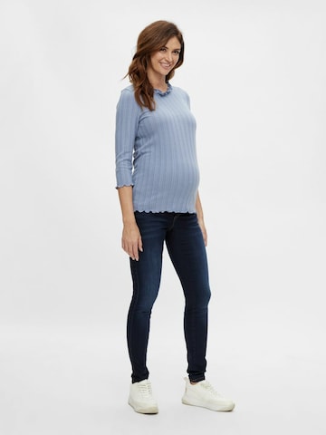 MAMALICIOUS Shirt 'Topaz' in Blau