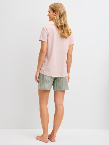 CALIDA Short Pajama Set 'Blooming Nights' in Grey
