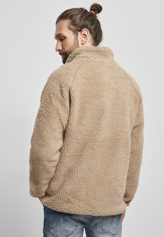 Brandit Fleece jas in Beige