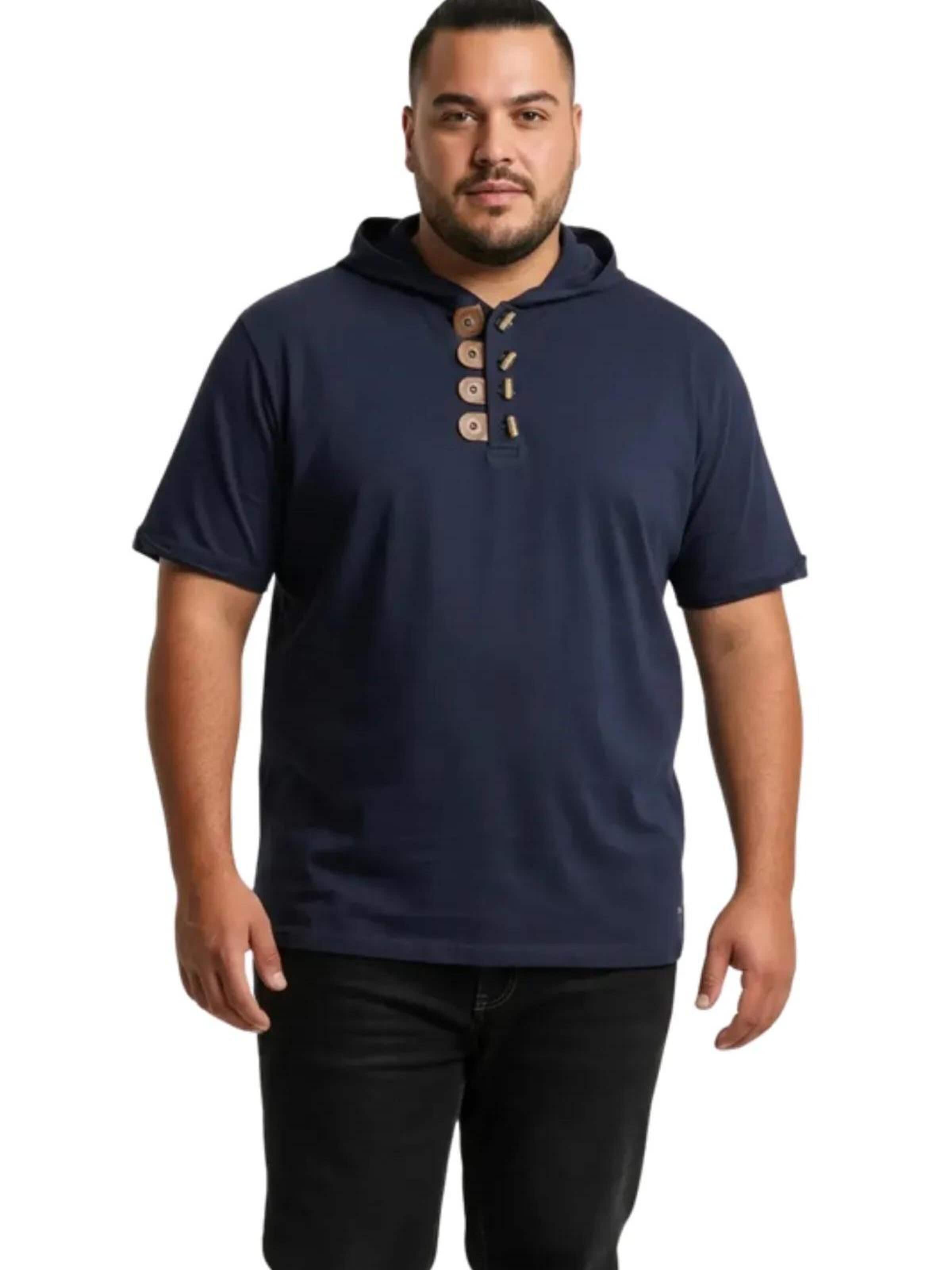 Lavecchia Shirt 'LV-609 Übergrößen' in Black: front