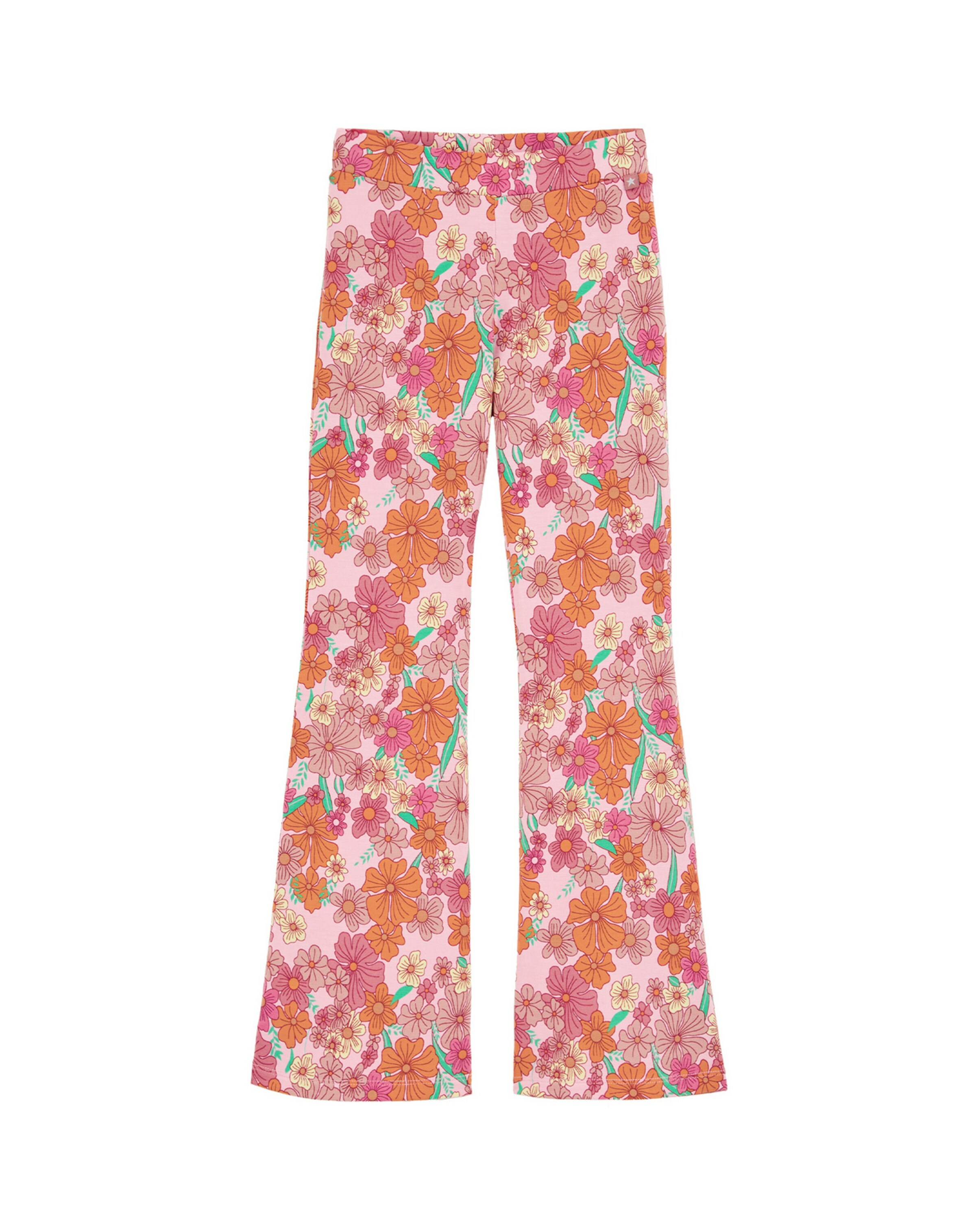 WE Fashion Flared Broek in Roze: voorkant