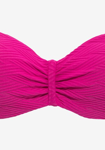 SUNSEEKER - Bandeau Top de bikini en rosa