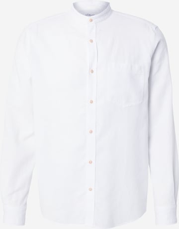s.Oliver Button Up Shirt in White: front