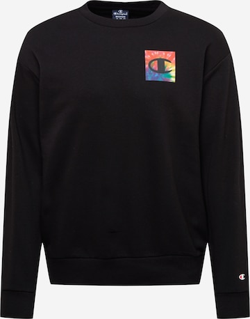 Champion Authentic Athletic Apparel Sweatshirt in Black: front