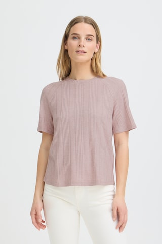 T-shirt 'ZEA' Pulz en beige : devant