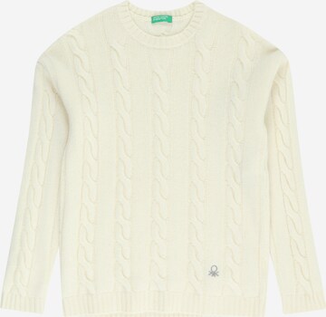 Pull-over UNITED COLORS OF BENETTON en beige : devant