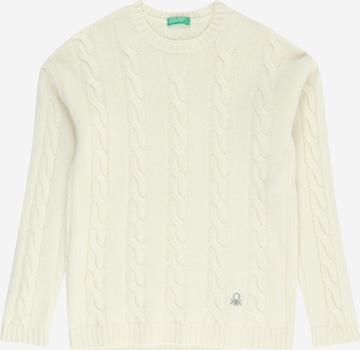 UNITED COLORS OF BENETTON Sweater in Beige: front