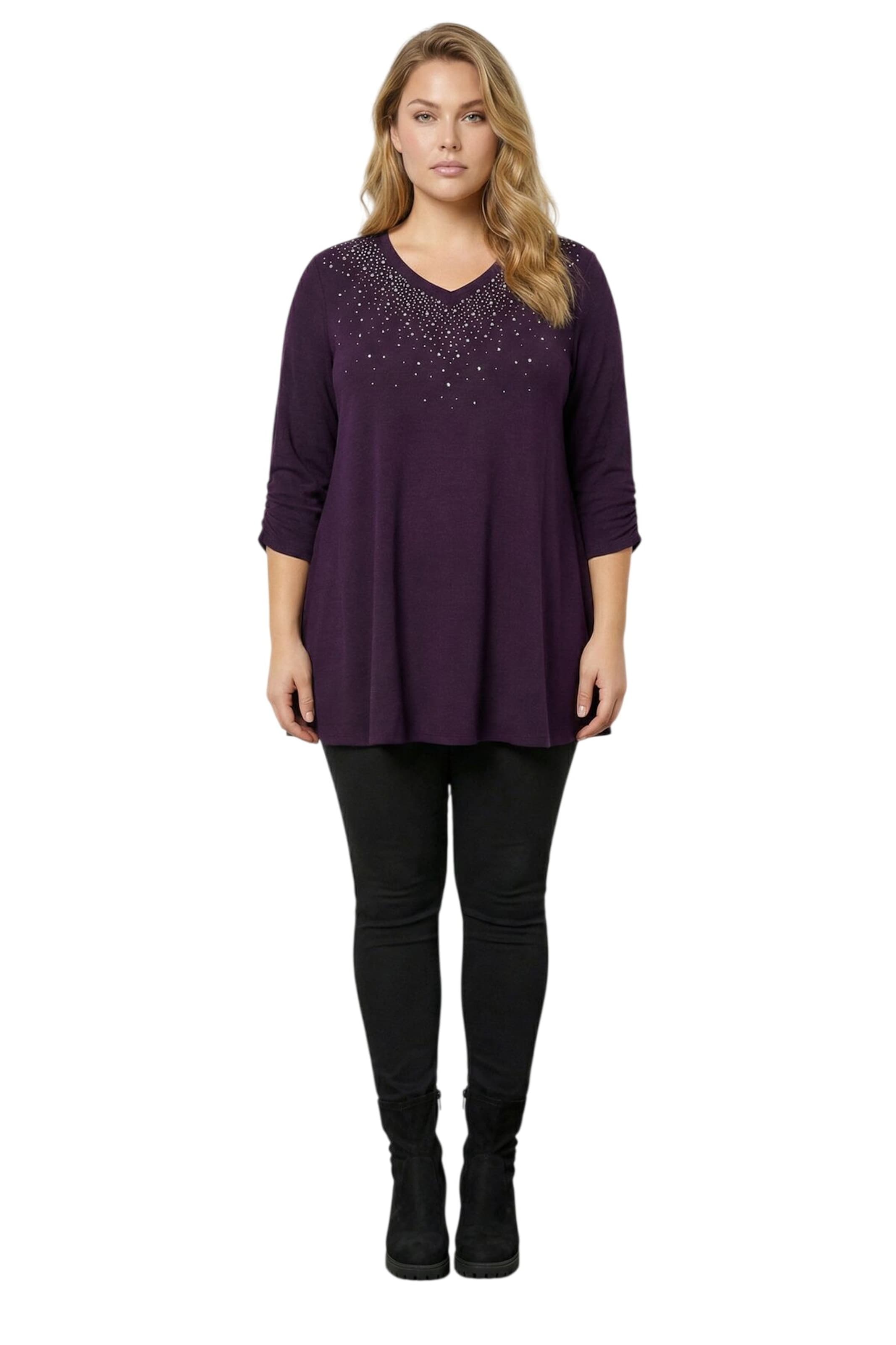 Stil Diva Pullover in Lila