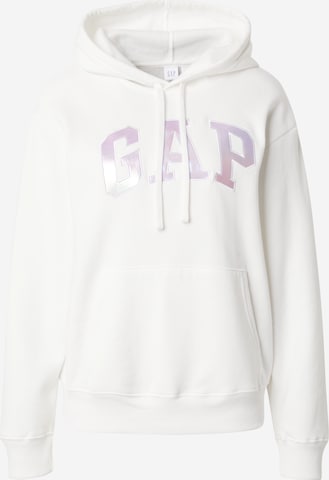 GAP Sweatshirt 'HERITAGE' in White: front