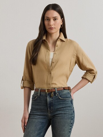 Lauren Ralph Lauren Blouse 'TISSUE' in Beige: voorkant