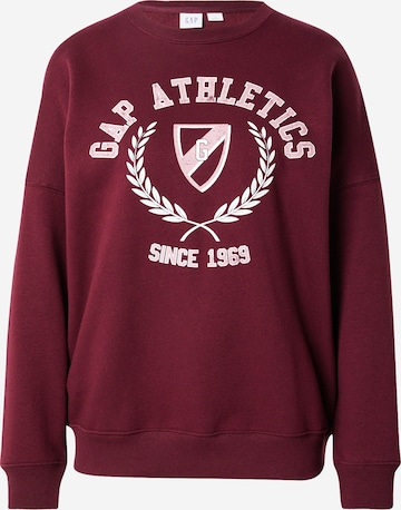 Bluză de molton de la GAP pe roșu: față