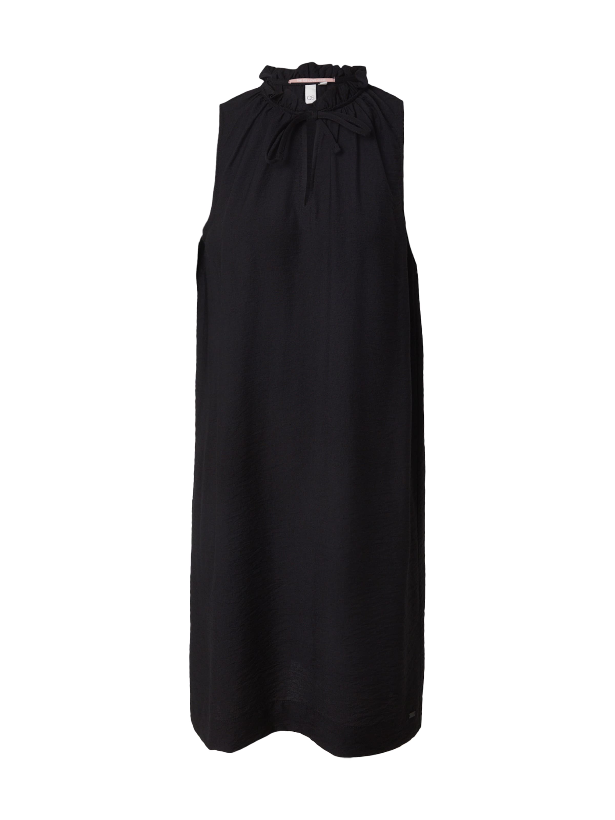 QS Kleid in Schwarz: Vorderseite