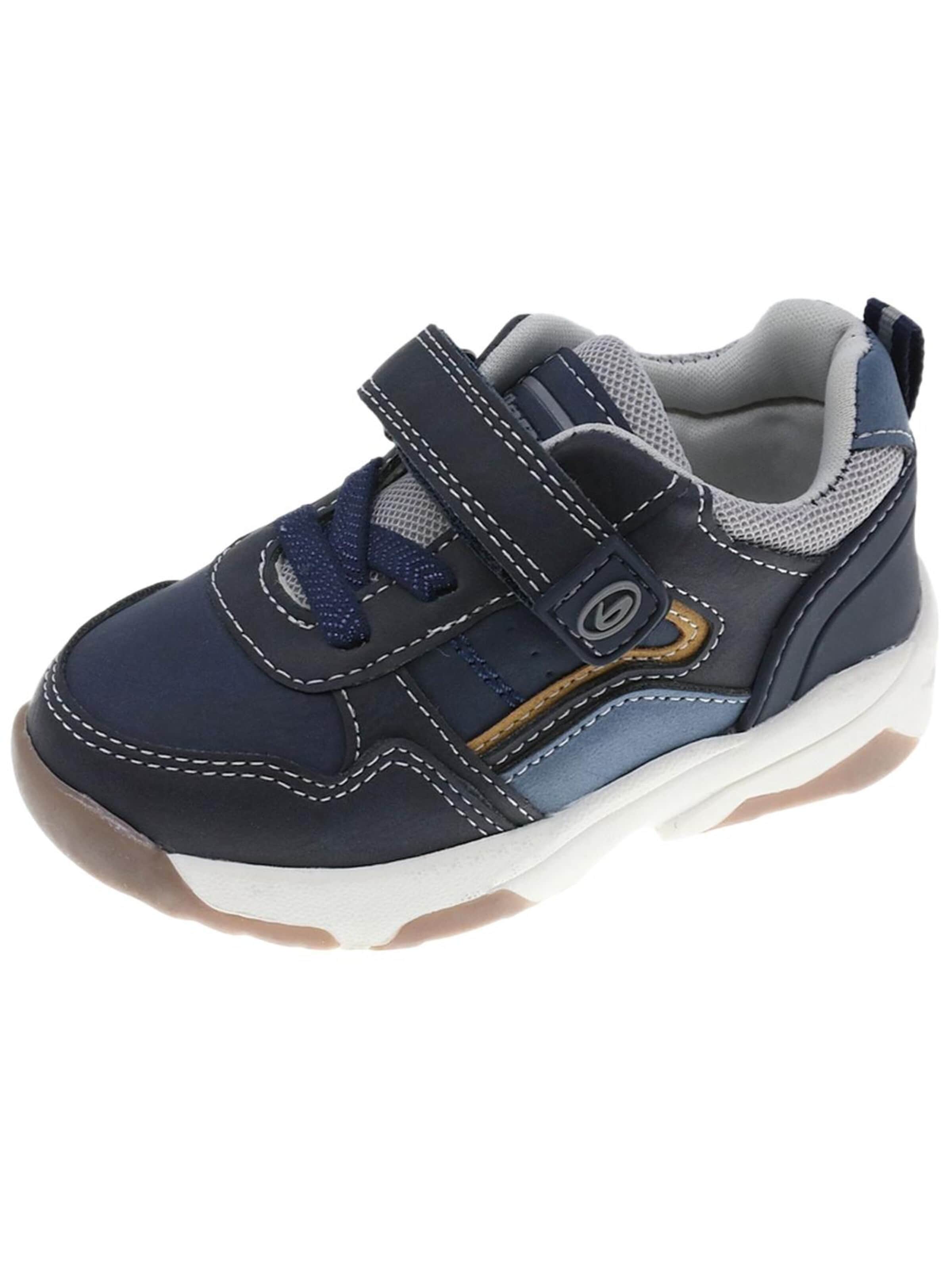Beppi First-Step Shoes in Blue: front