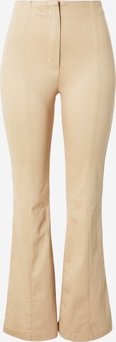 Monki Flared Pants in Beige: front