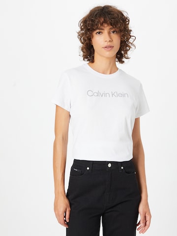 Tricou funcțional de la Calvin Klein Sport pe alb: față