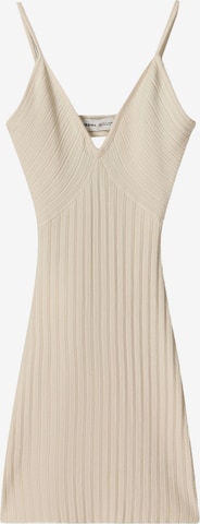 Robe Bershka en beige : devant