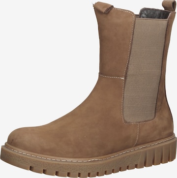 LAZAMANI Chelsea Boots in Beige: predná strana