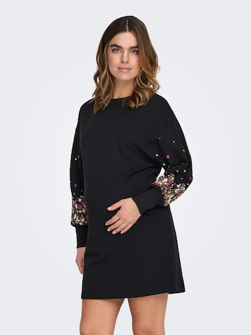 Robe 'OLMKOBINA' Only Maternity en noir : devant