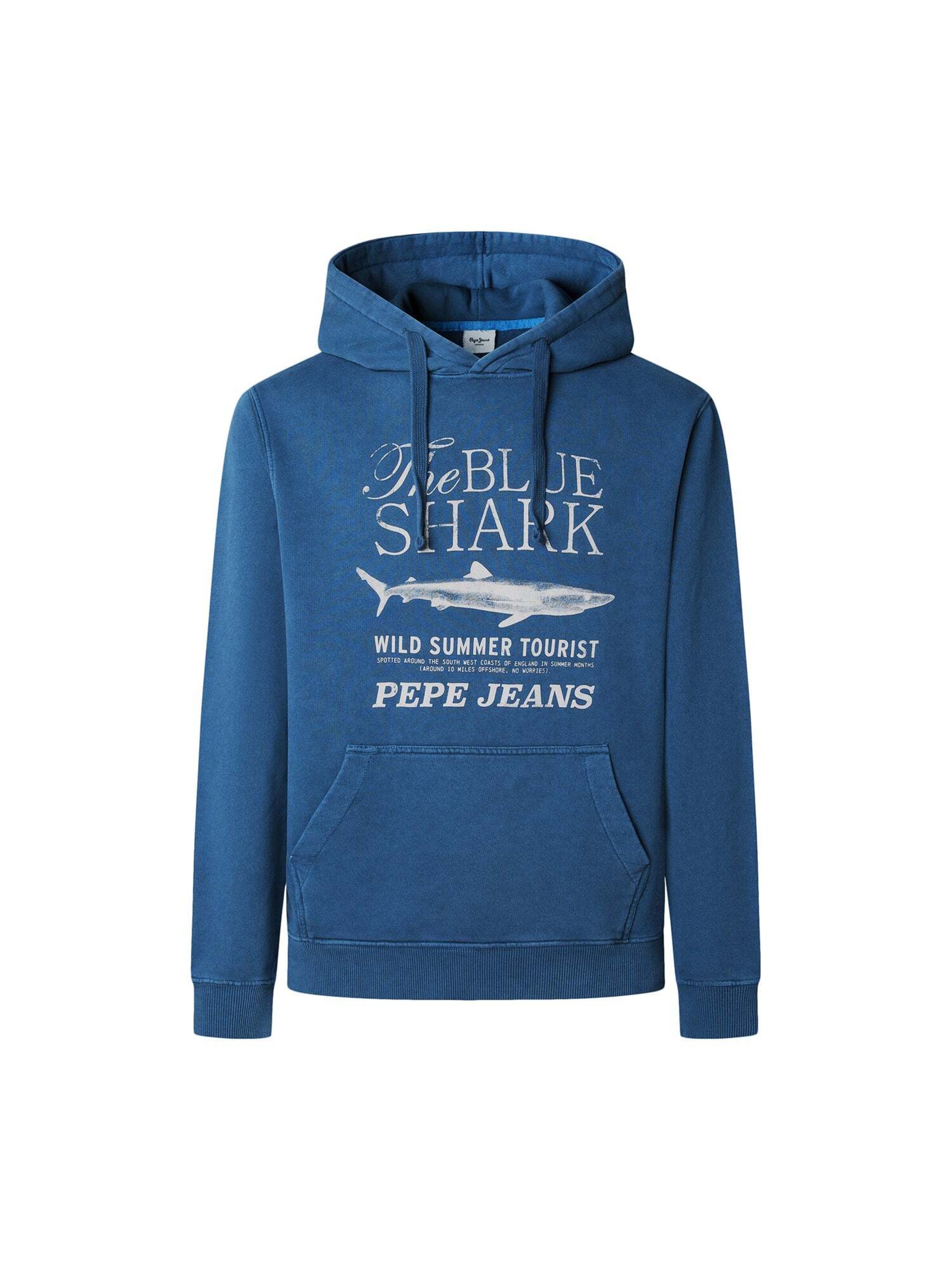 Pepe Jeans Sweat-shirt 'Mali' en bleu foncé / blanc cassé, Vue avec produit