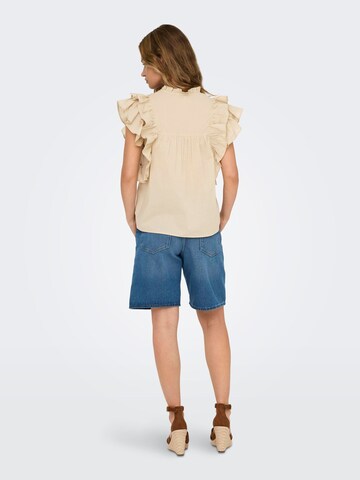 ONLY Bluse 'ONLSunny' i beige