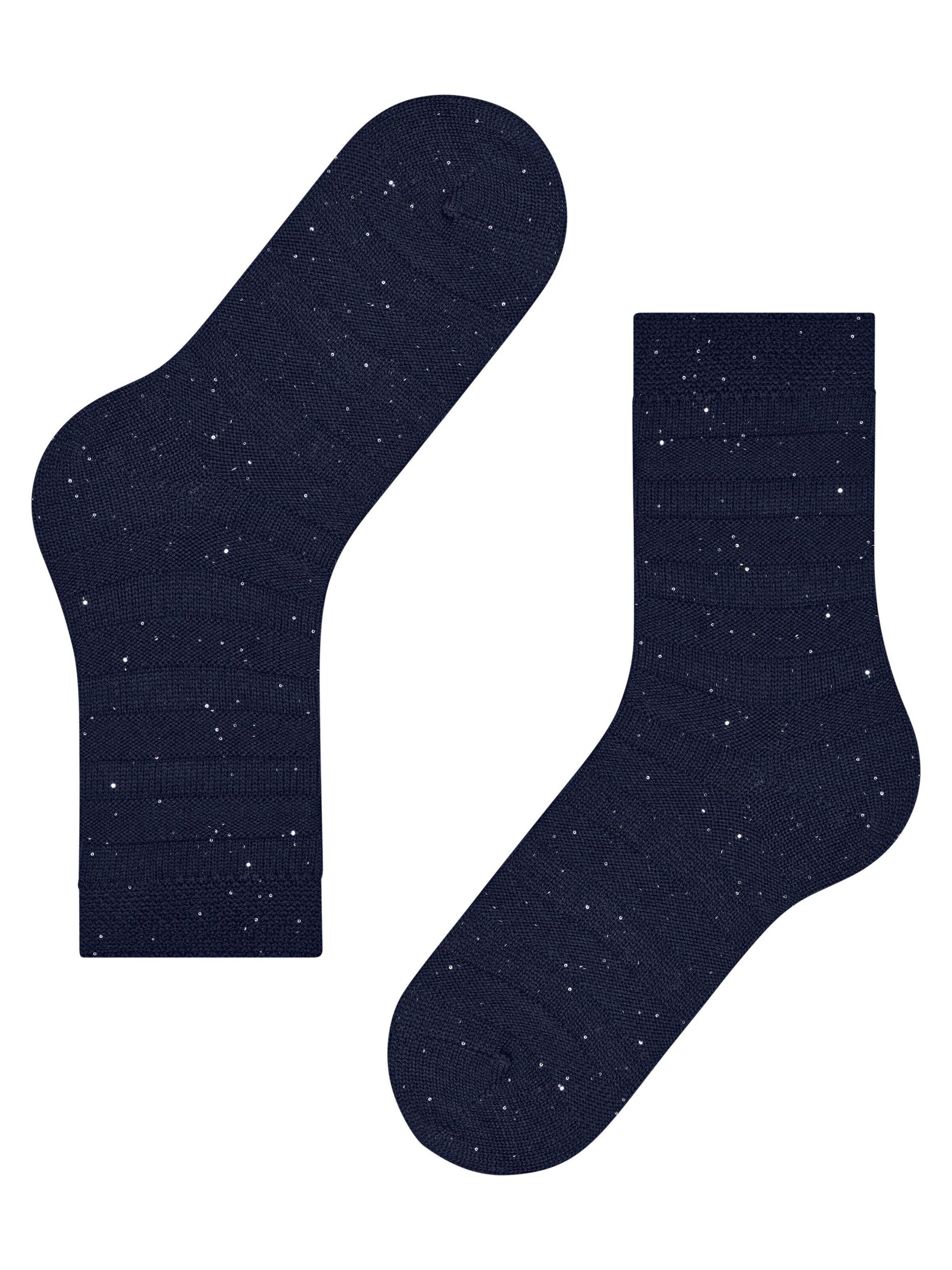 FALKE Socks 'Sparkle Stripes' in Blue