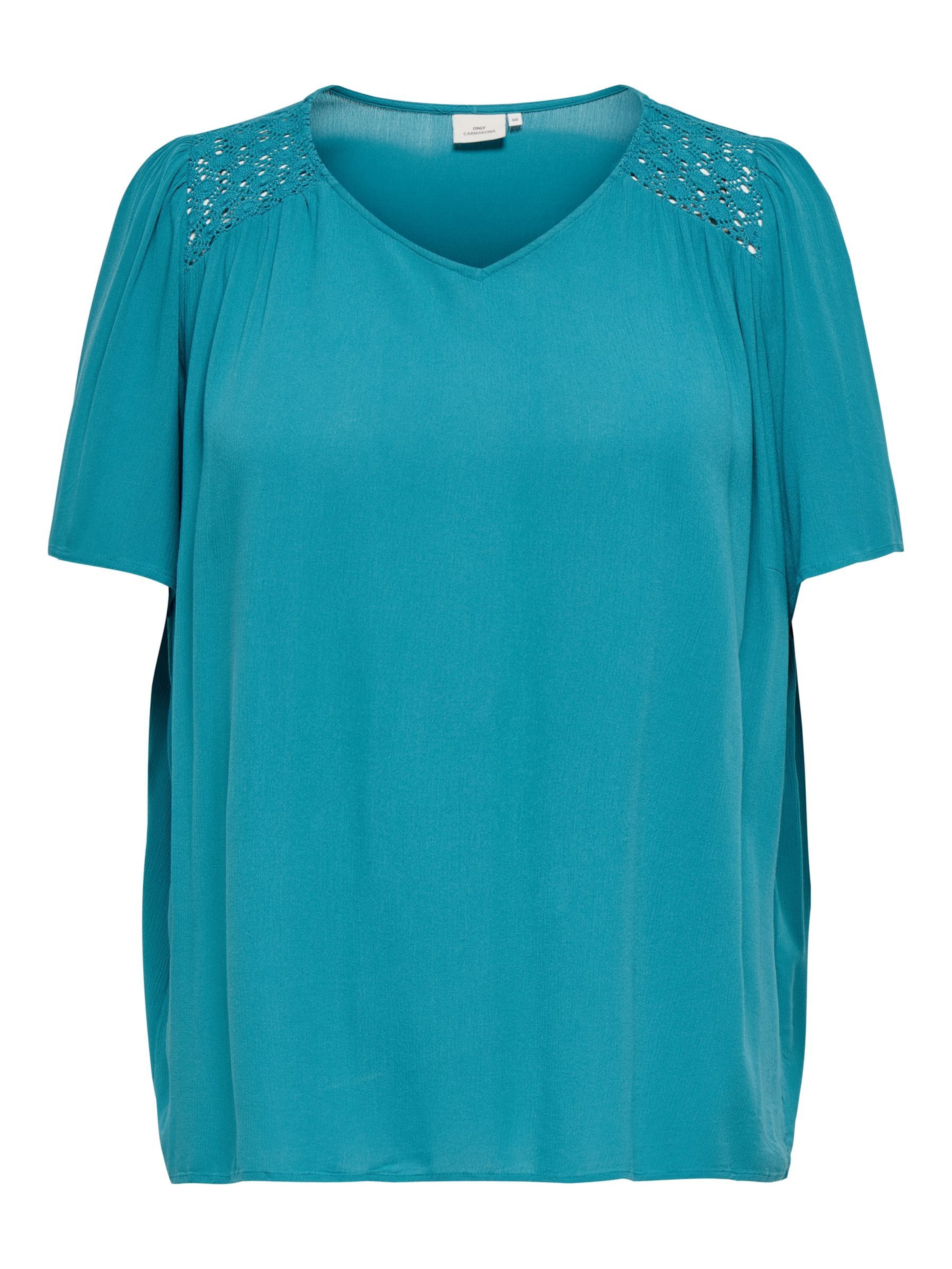 ONLY Carmakoma Bluse 'CARSelasi' i grøn: forside