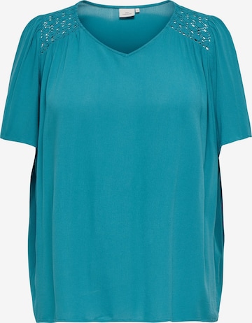ONLY Carmakoma Bluse 'CARSelasi' i grøn: forside