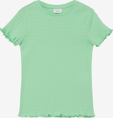 s.Oliver Shirt in Groen: voorkant