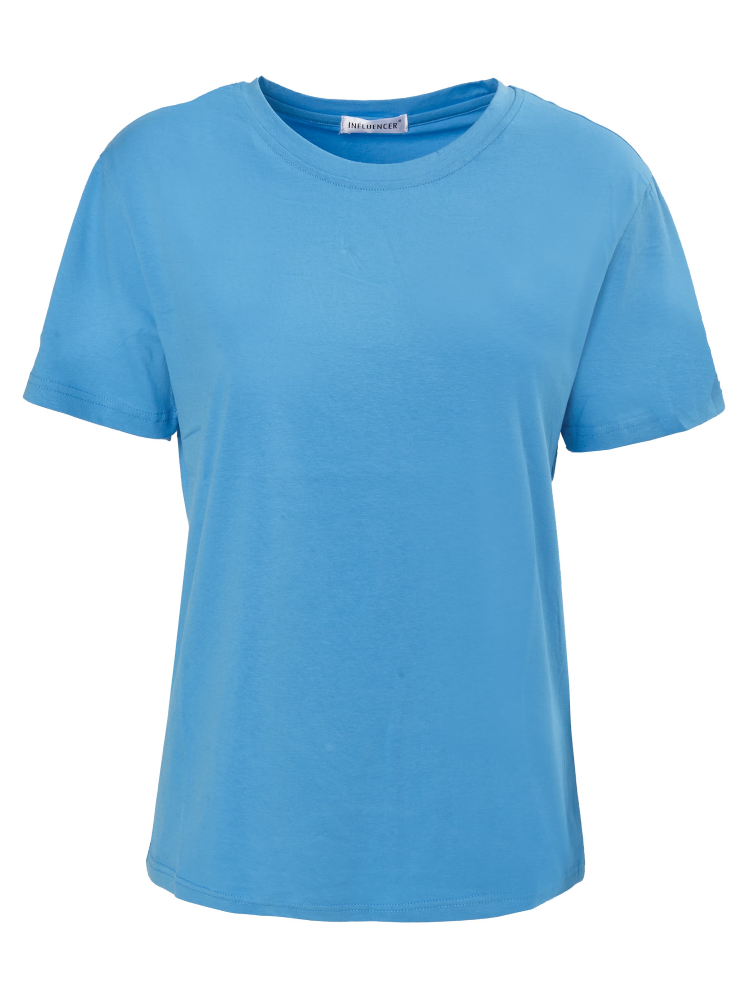 Influencer Koszulka w kolorze niebieski: przód