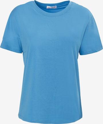 Influencer Shirt in Blau: Vorderseite