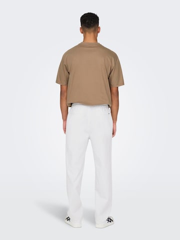 Only & Sons Loose fit Trousers 'Sinus' in White