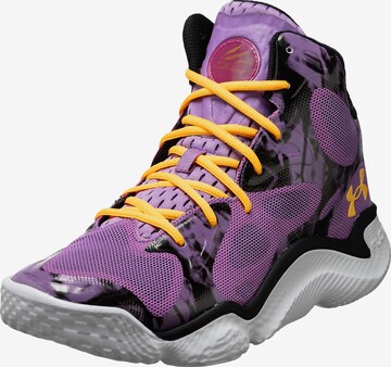 UNDER ARMOUR Athletic Shoes 'Curry Spawn' in Purple: front