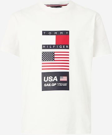 TOMMY HILFIGER Μπλουζάκι 'SAILGP' σε λευκό: μπροστά